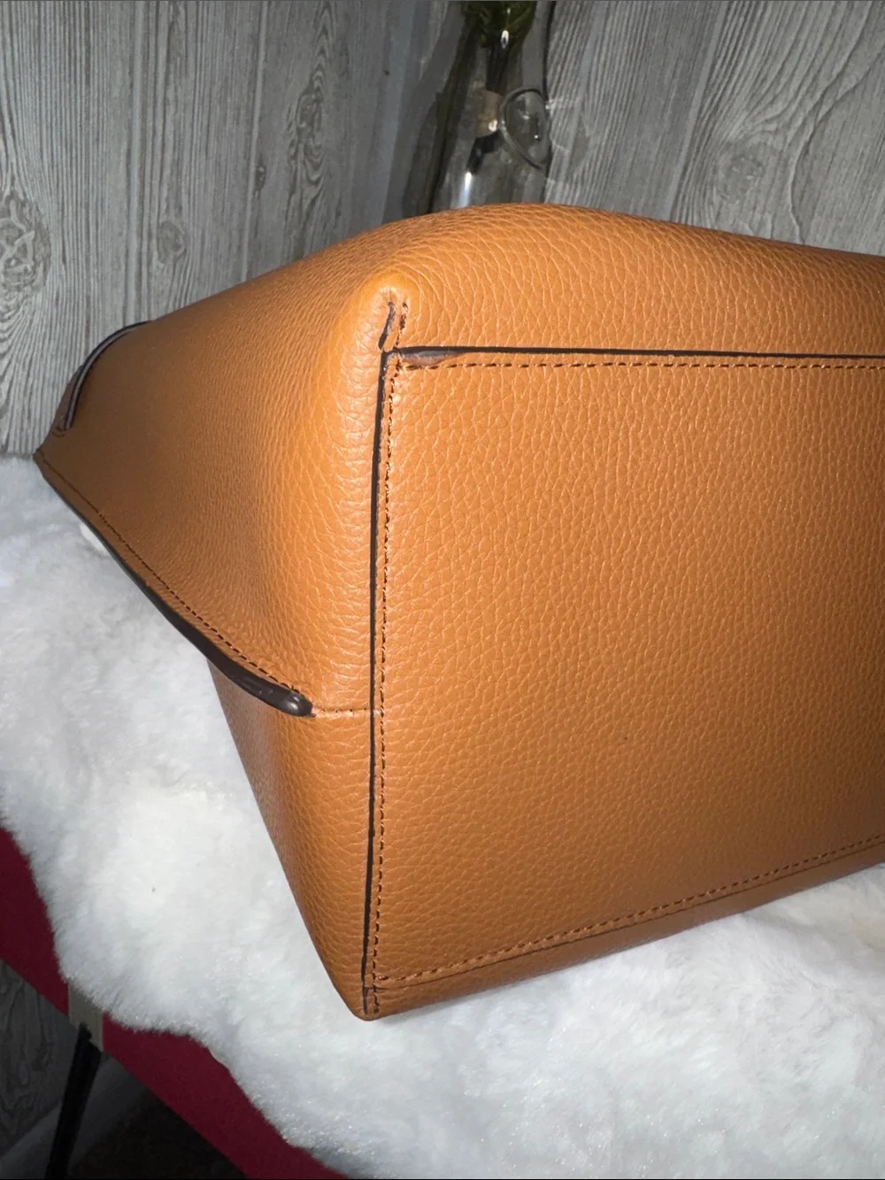 Michael Kors Emilia Large Pebbled Leather Belt-Detail Tote